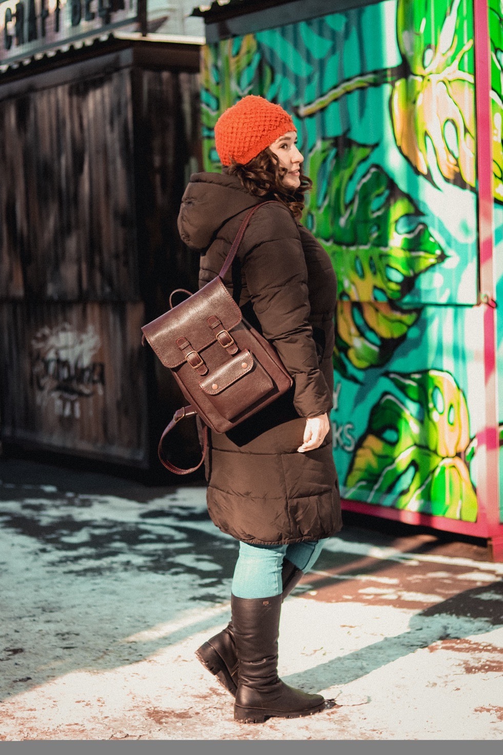 My leather backpack debut - My, Backpack, Leather products, With your own hands, Longpost, Needlework with process, Natural leather