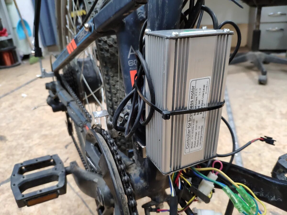 We do a complete replacement of the electric bicycle wiring - the whole process, including wiring the controller. Part 1 - My, Electronics, Electric transport, Electric bike, Wiring, Longpost