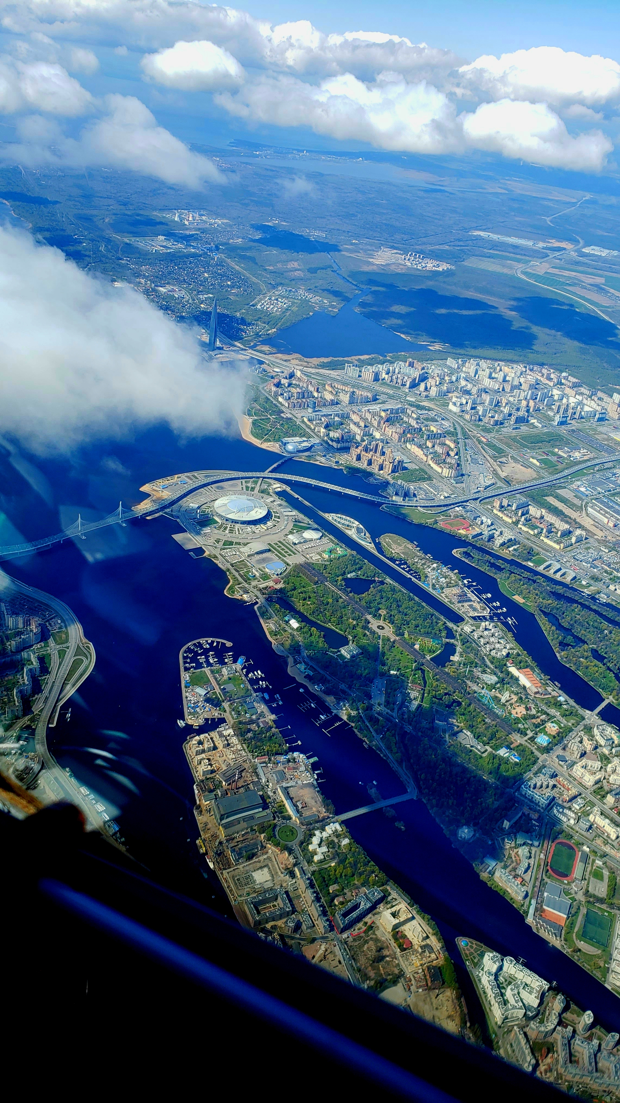 A very good shot came out - My, The photo, View from the cockpit, Saint Petersburg