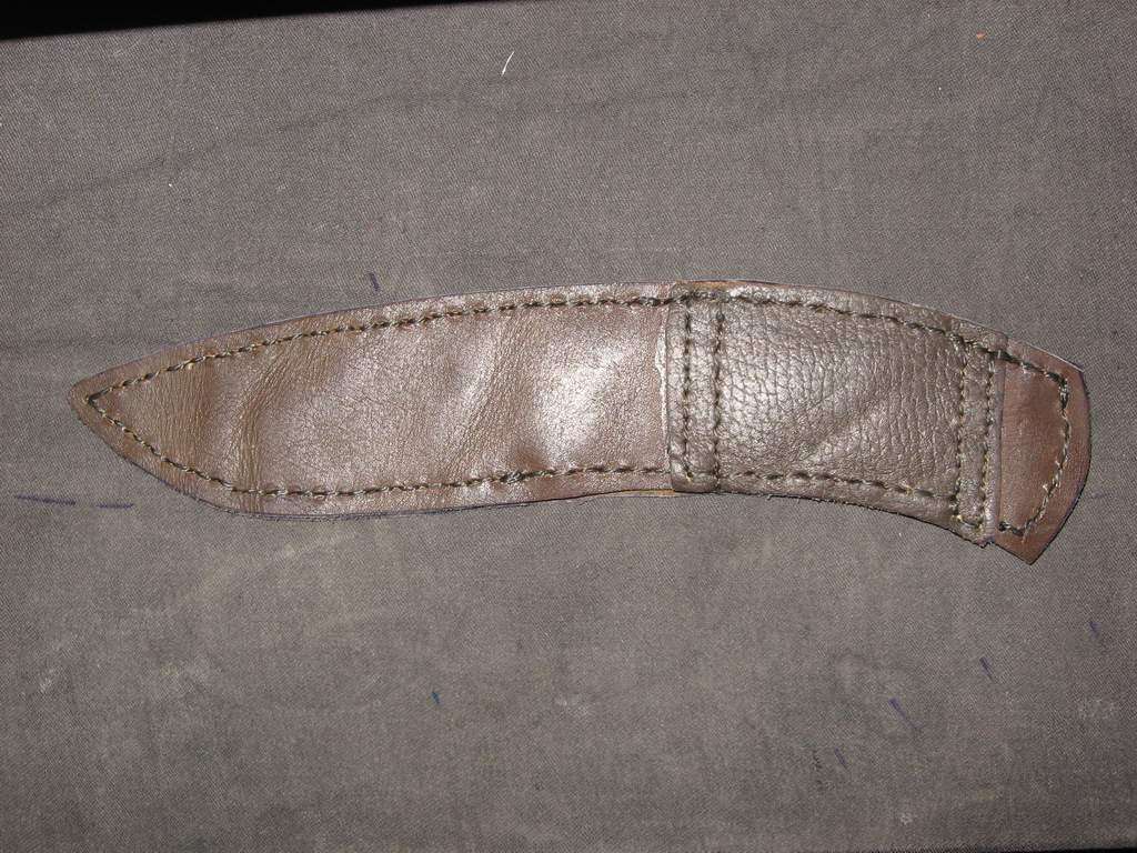 DIY leather sheath - My, Needlework without process, Leather, Knife, Sheath, Longpost