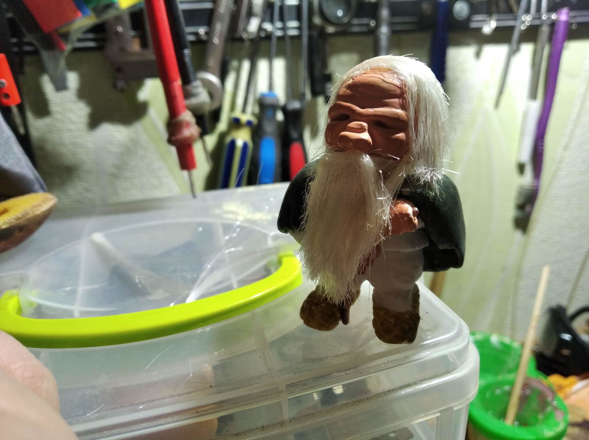 Old Man-Borovichok - My, Crafts, Gypsum, Video, Longpost, Borovik