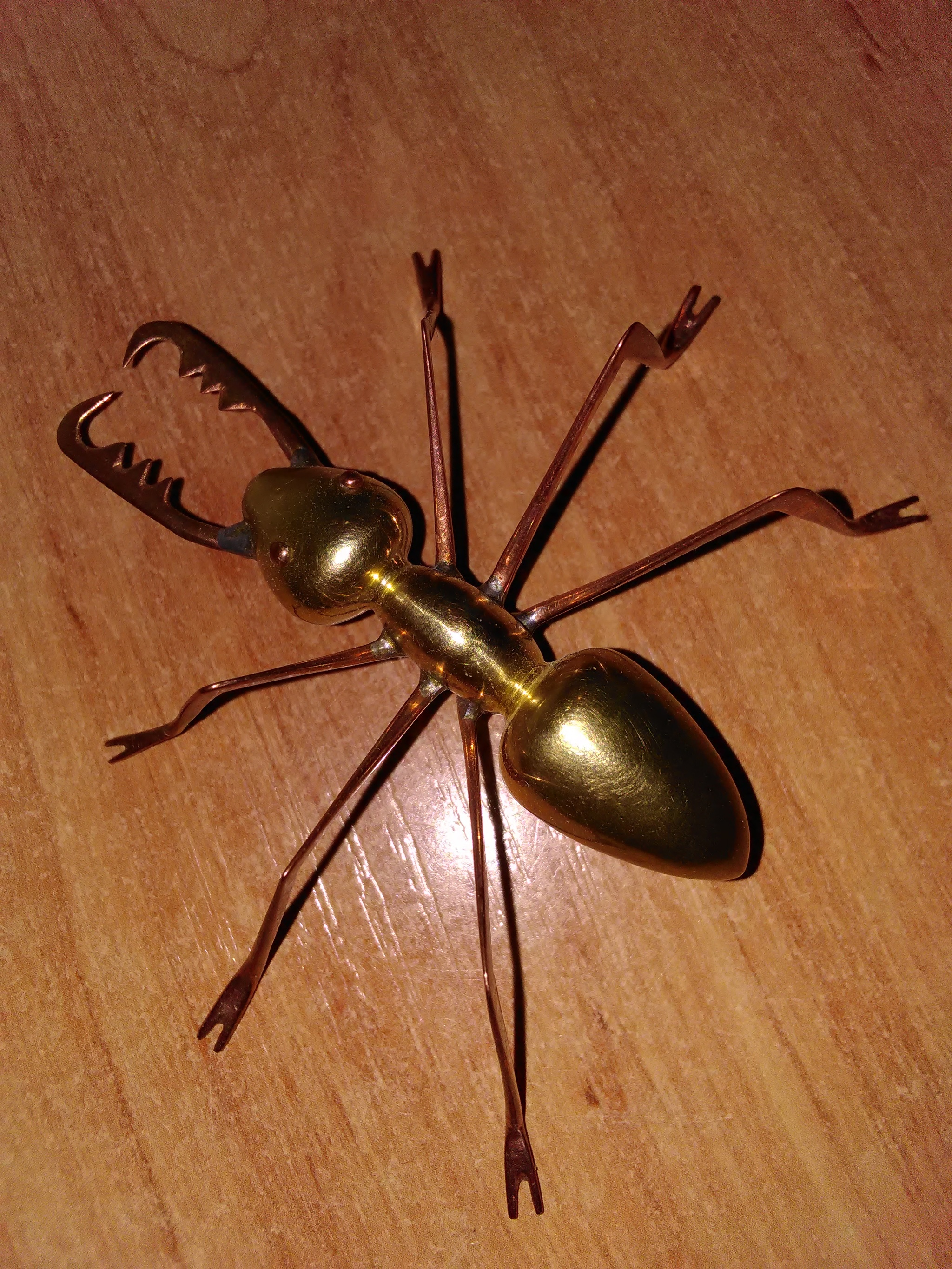 All-metal ant - My, With your own hands, Metalworking, Crafts, Handmade, Soldering, Longpost, Needlework without process