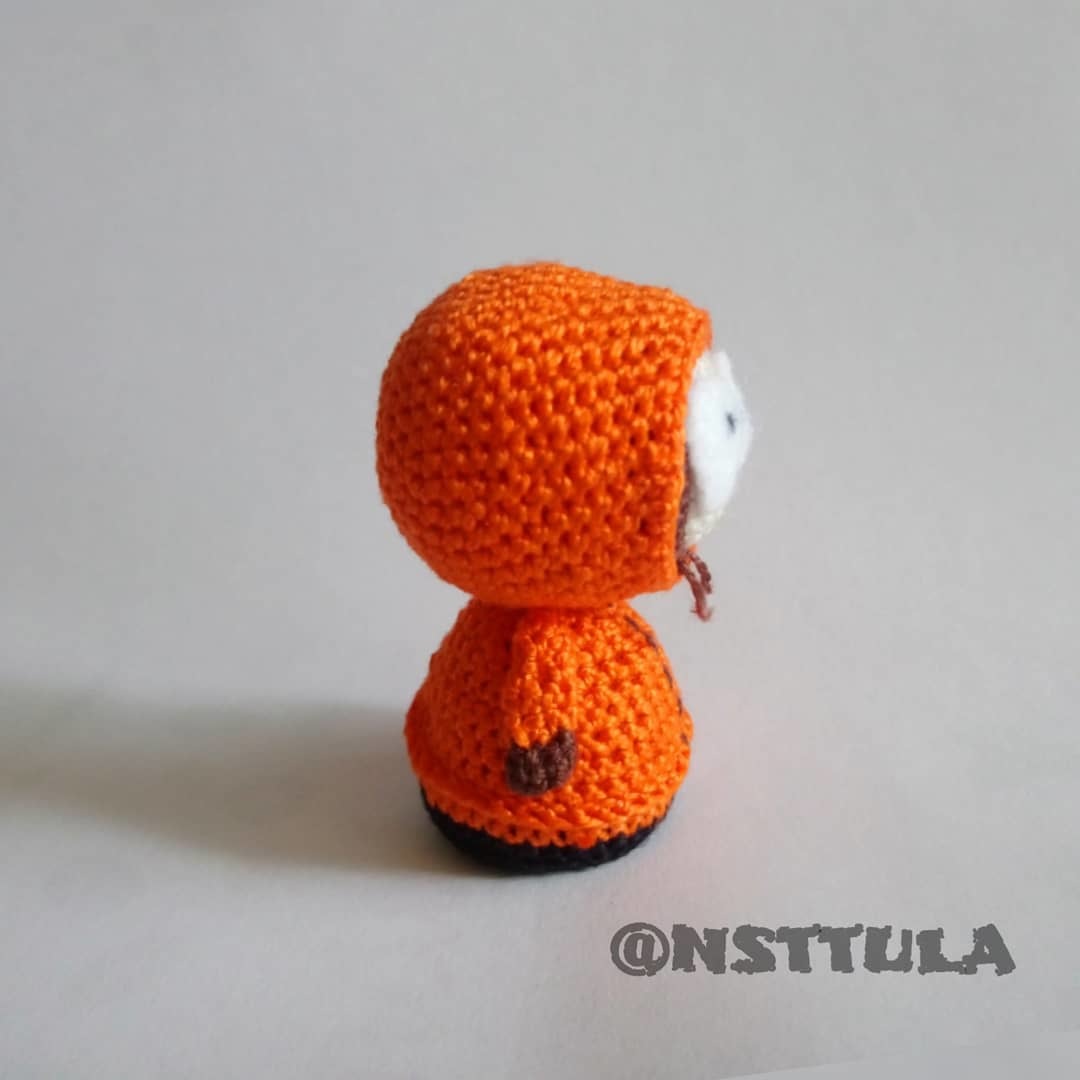 Hero of South Park. KENNY!!! Try some knitting for your soul or a cool gift. Written description - My, Amigurumi, Frame toy, Crochet, Video, Longpost