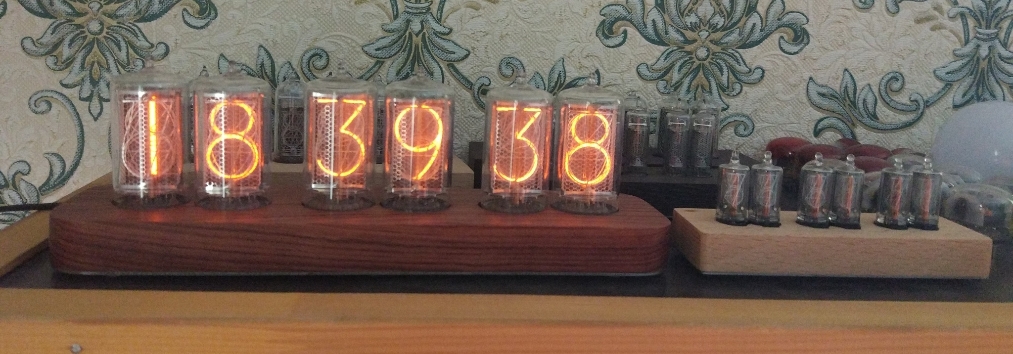 My biggest Nixie clock on Z5660M - My, Clock, Lamp clock, Nixie clock, With your own hands, Homemade, Interior, Decor, Longpost, Needlework with process