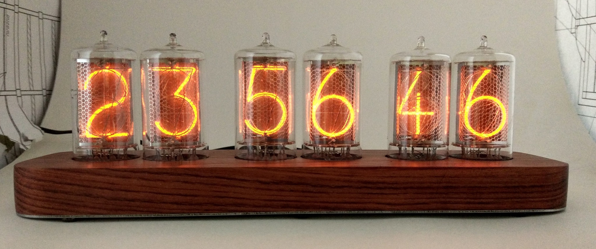 My biggest Nixie clock on Z5660M - My, Clock, Lamp clock, Nixie clock, With your own hands, Homemade, Interior, Decor, Longpost, Needlework with process