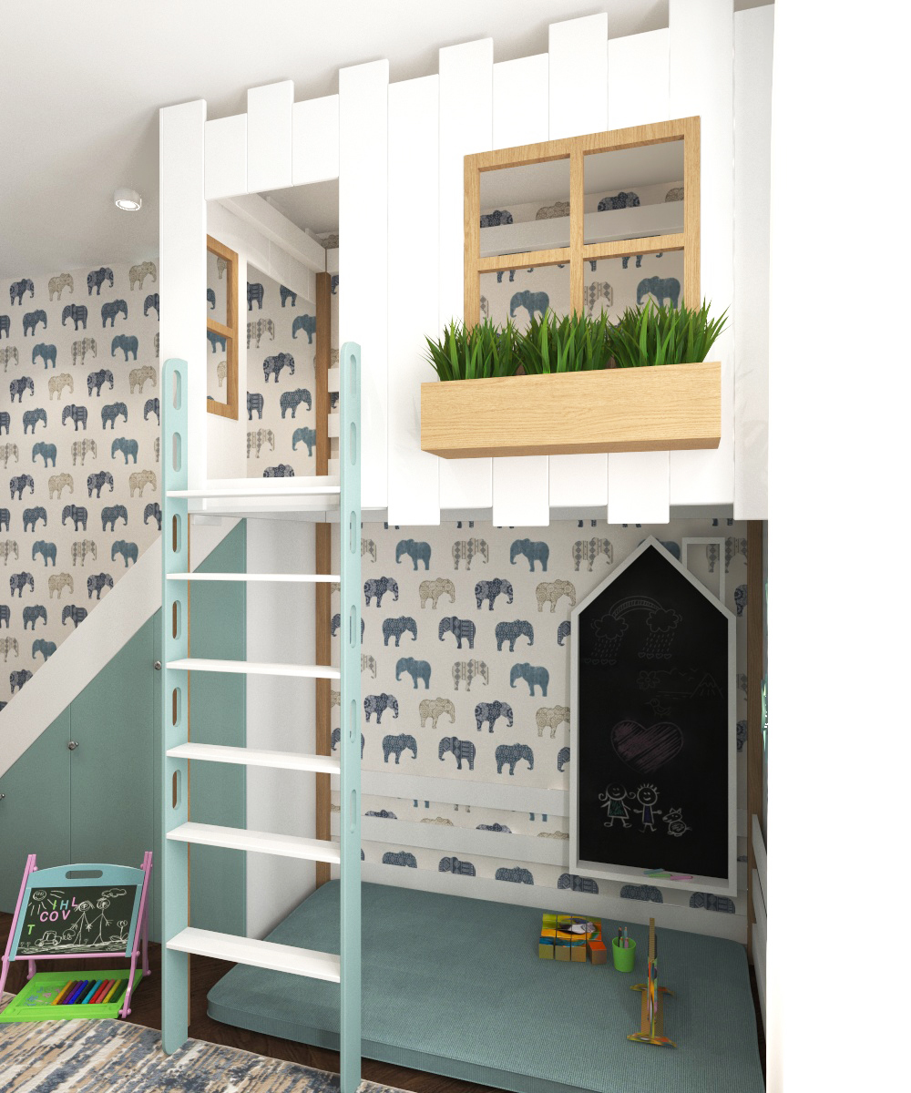 Children's room design for two kids - My, Interior Design, Children's room, Images, Baby bed, Longpost