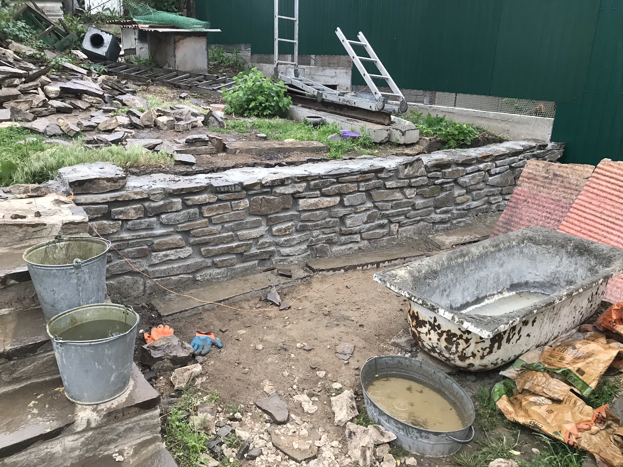 Stone wall - My, A rock, Masonry, Rubble, Building, Plastun, Longpost