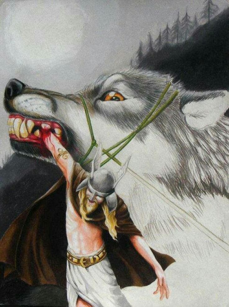 Fenrir - son of Loki deceived by the Gods - Fenrir, North, Викинги, Ragnarok, Myths, Legend, Wolf, Longpost