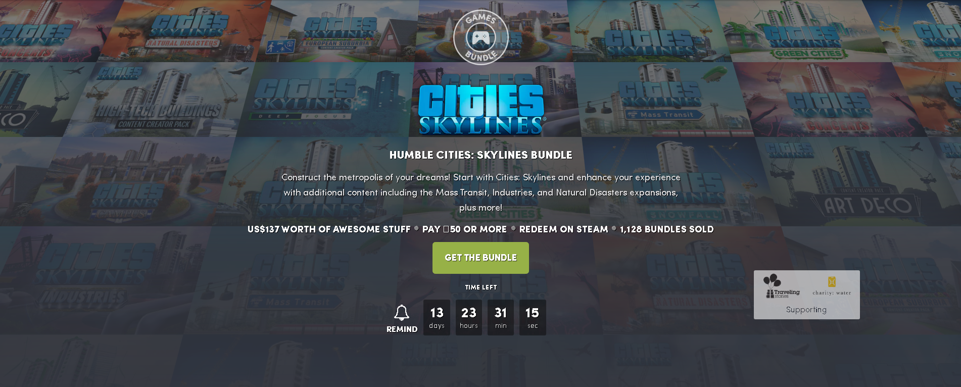 HUMBLE CITIES: SKYLINES BUNDLE - Steam, Not a freebie, Humble bundle, Longpost