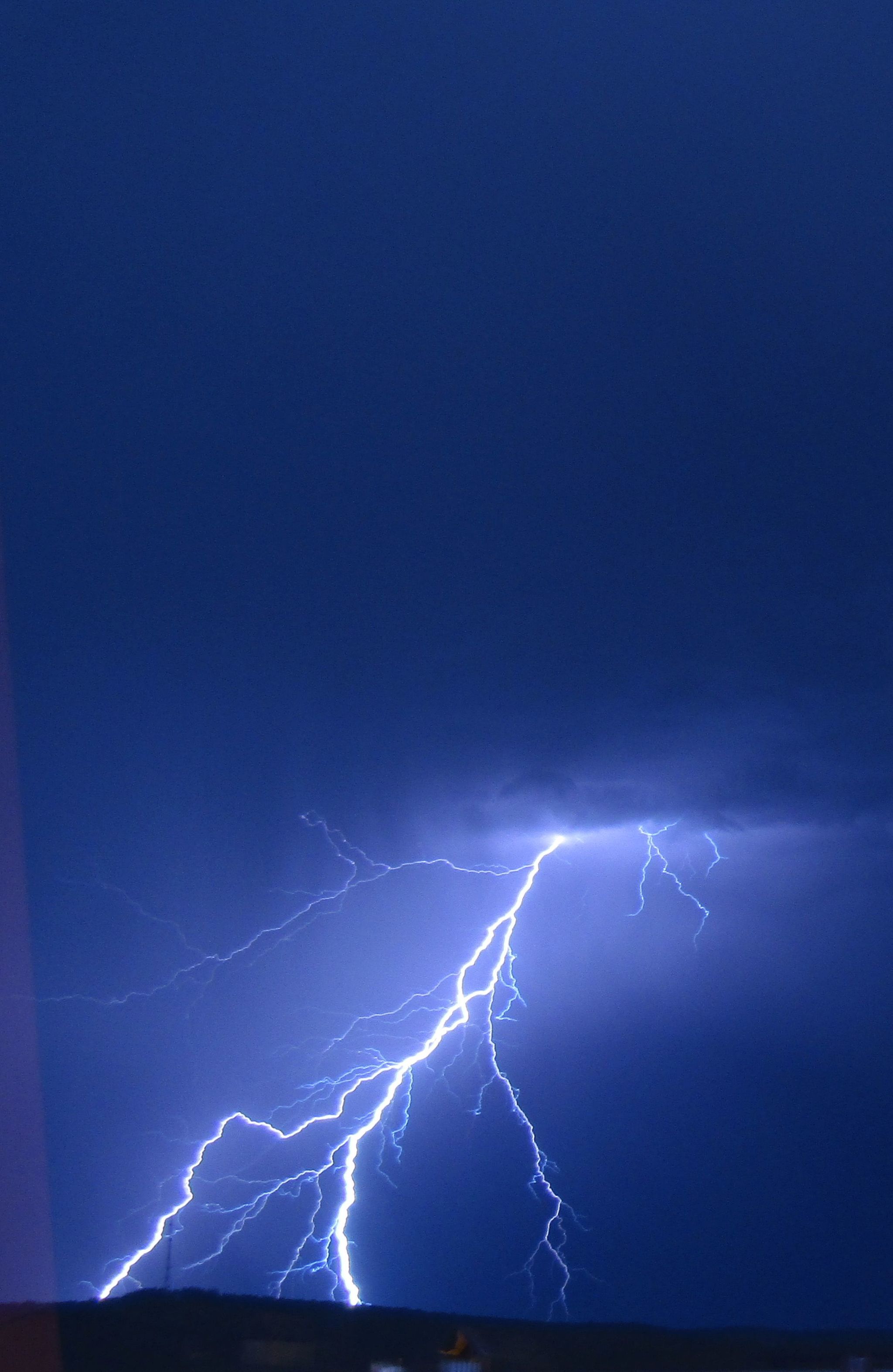 Thunderstorm over Almetyevsk - My, Thunderstorm, Lightning, Almetyevsk, Longpost