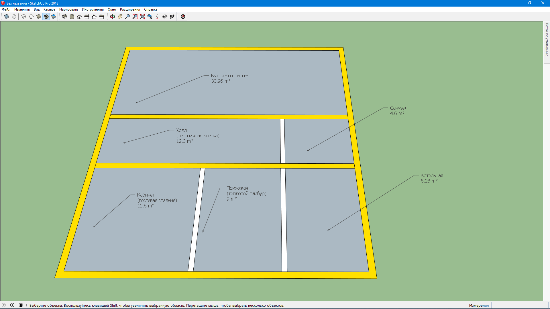 What should we build a house... Part 1 Let's draw and we'll live - My, House, Layout, SketchUp (program), Longpost