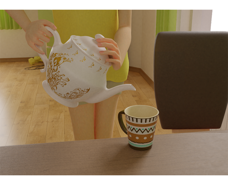 MIND Episode 1. There is something in the teapot... (my comic) - My, Comics, 3D, Blender, Blender 3D graphics, Dream, Cycles, Longpost