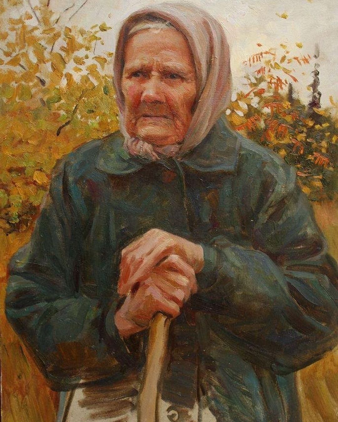 Painting by Tatyana Yushmanova - Art, Painting, Painting, A selection, Portrait, Elderly, Longpost