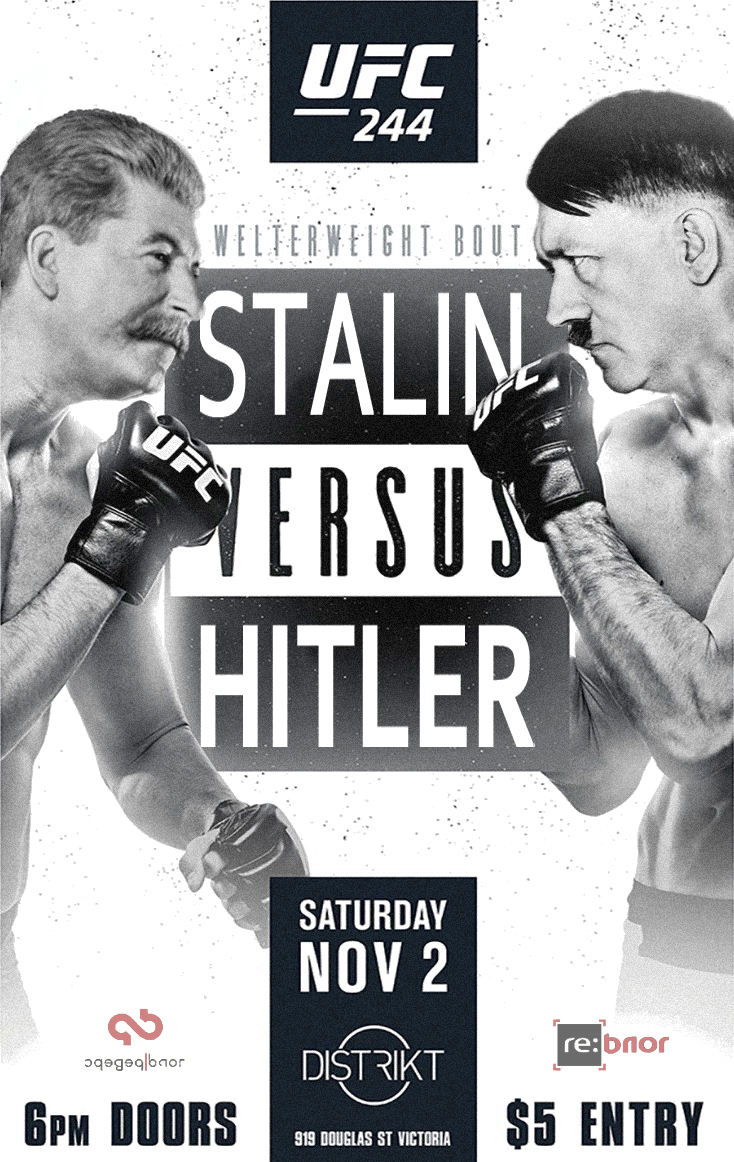 Re: creative. UFC posters. [vol.3] - My, MMA, Ufc, Poster, Creative, Humor, Stalin, Adolf Gitler, Captain Jack Sparrow, Longpost