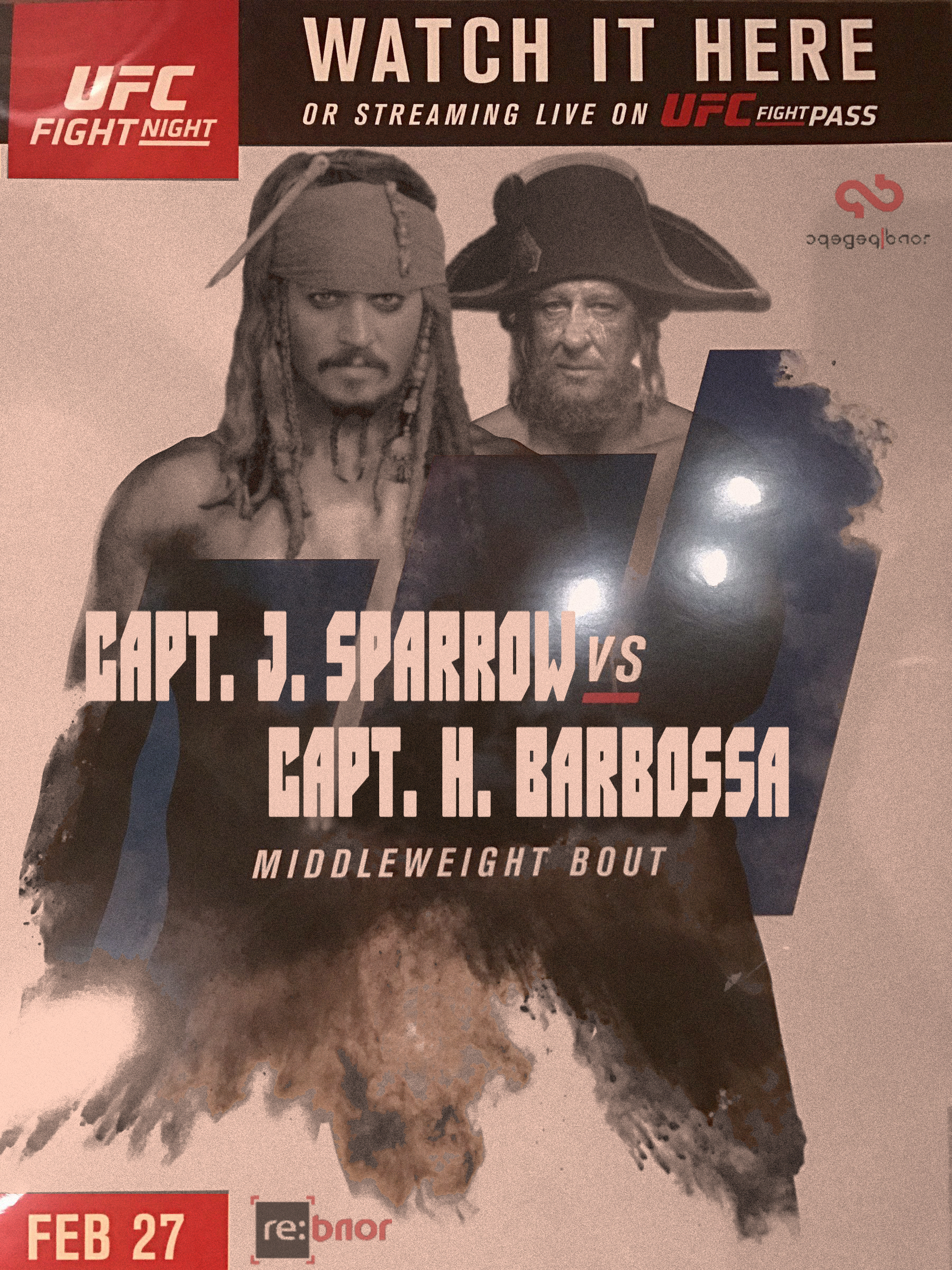 Re: creative. UFC posters. [vol.3] - My, MMA, Ufc, Poster, Creative, Humor, Stalin, Adolf Gitler, Captain Jack Sparrow, Longpost