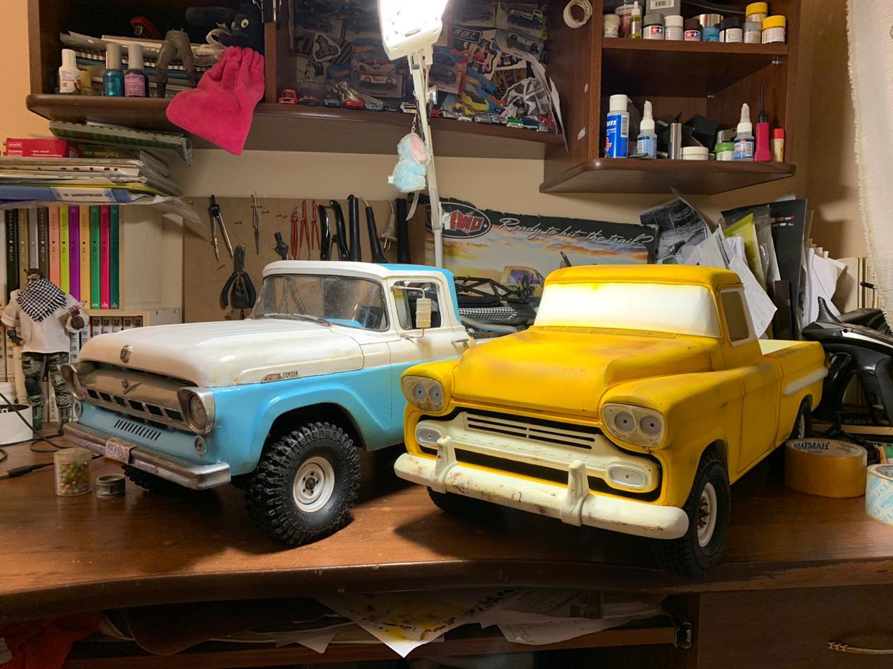 Model 1958 Chevrolet Apache Fleetside - My, Models, Hobby, Radio controlled models, Car modeling, Woodworking, Chevrolet, Longpost, Auto