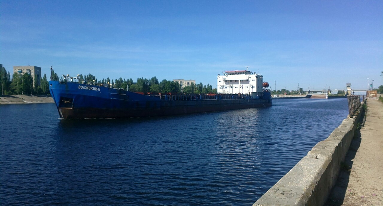 Balakovo/Volga Shipping Canal #3 - Balakovo, River, Ship, Vessel, Gateway, Longpost, Volga river