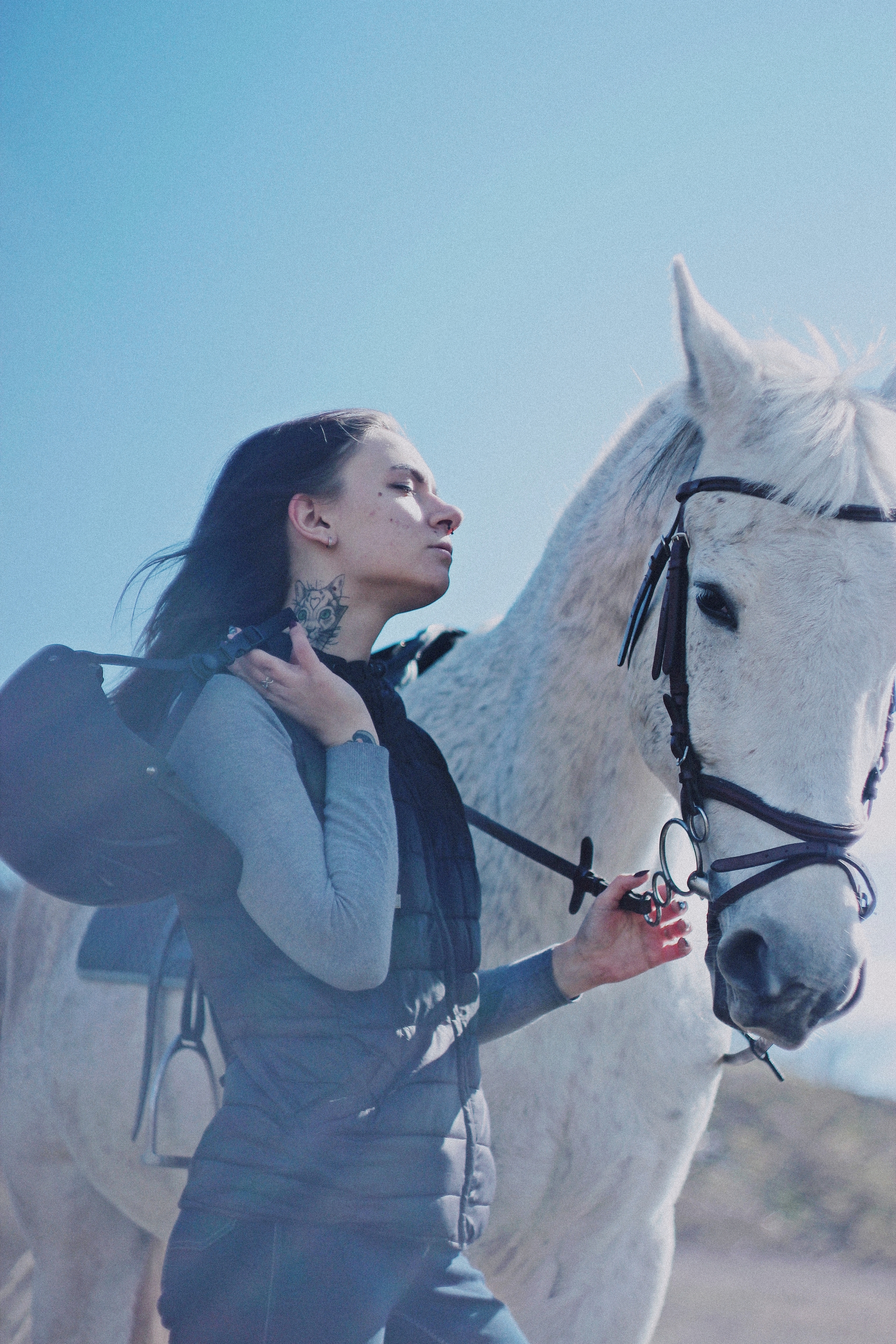 Lera - My, Girls, Portrait, Horses, The photo, Longpost