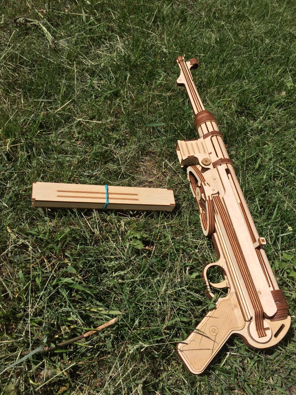 I decided to stretch my brain during self-isolation and made a construction set - My, 3D, Mp40, Plywood, Constructor, 3D modeling, Self-isolation, Longpost