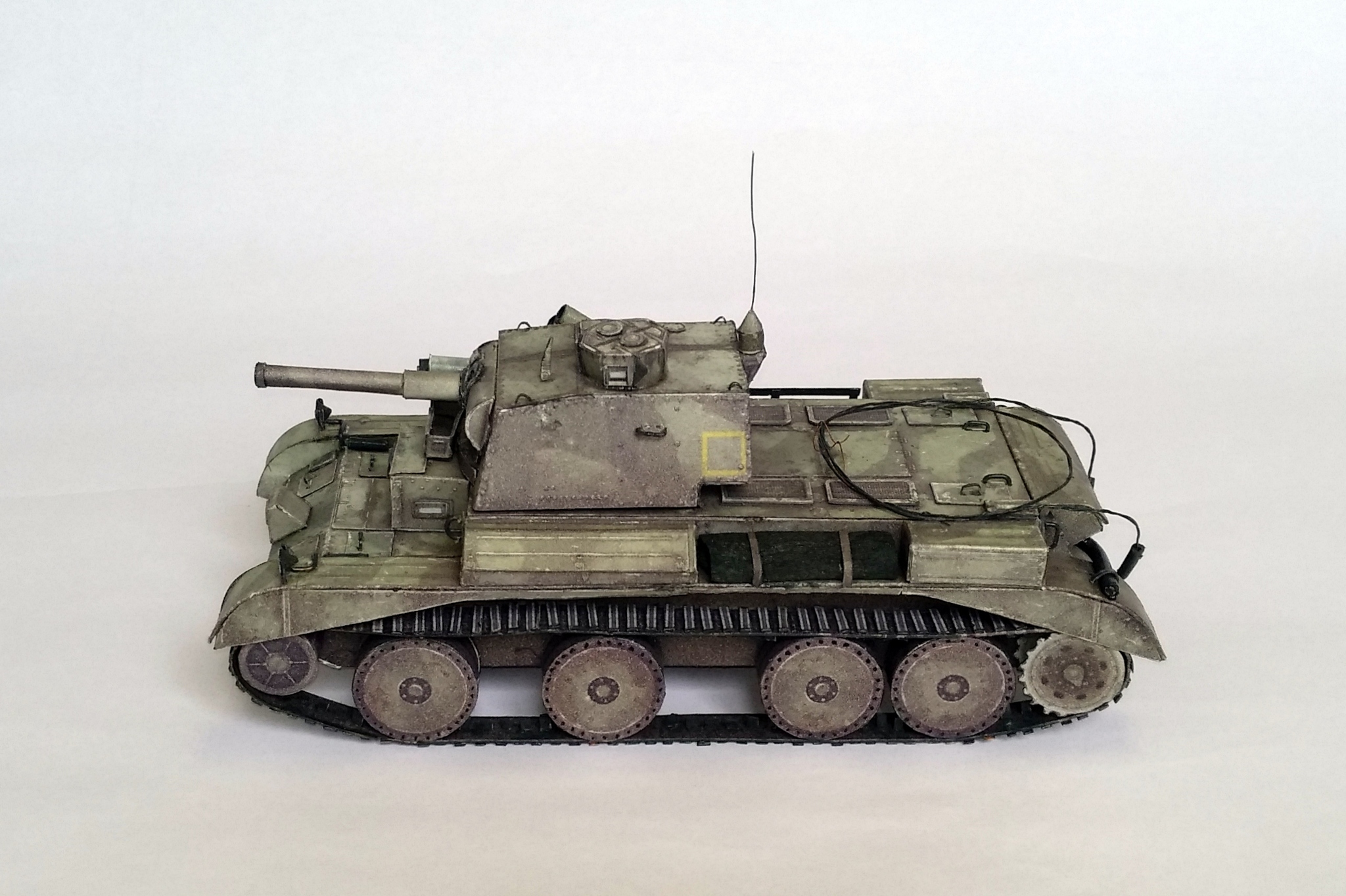 Cruiser Tank Mk.III A13 Mk.I. из бумаги. Масштаб 1:35. Steel generals 01  (War thunder) - Моё, Изделия из бумаги, Модели, Танки, Длиннопост