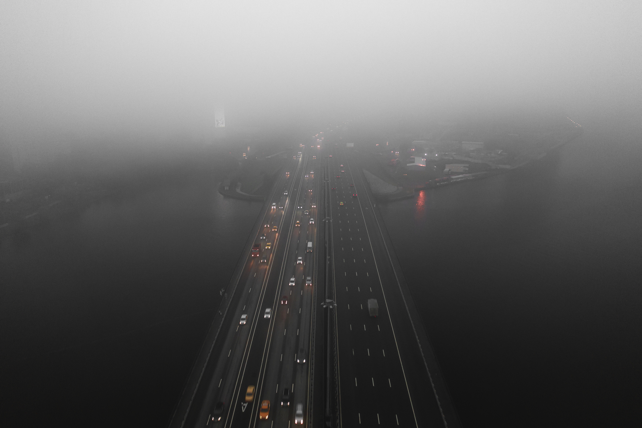 Moscow is foggy - My, Moscow, The photo, Town, Fog