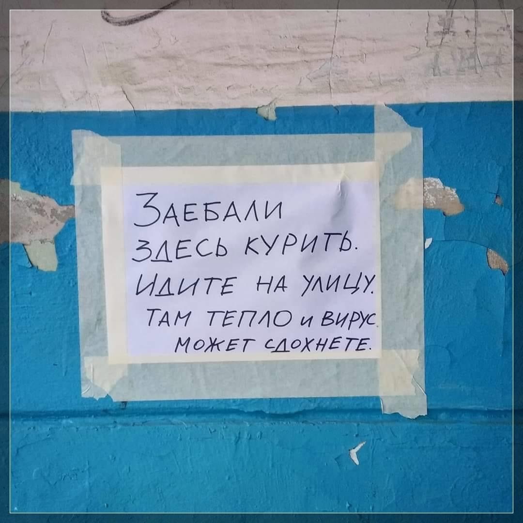 Объявление в подъезде... | Пикабу