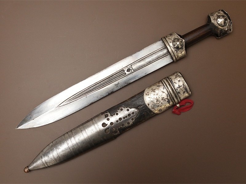 My dagger shines with a golden finish... A few words about the weapons of the Caucasus - My, Dagger, Steel arms, Knife, Story, Bayonet, Longpost