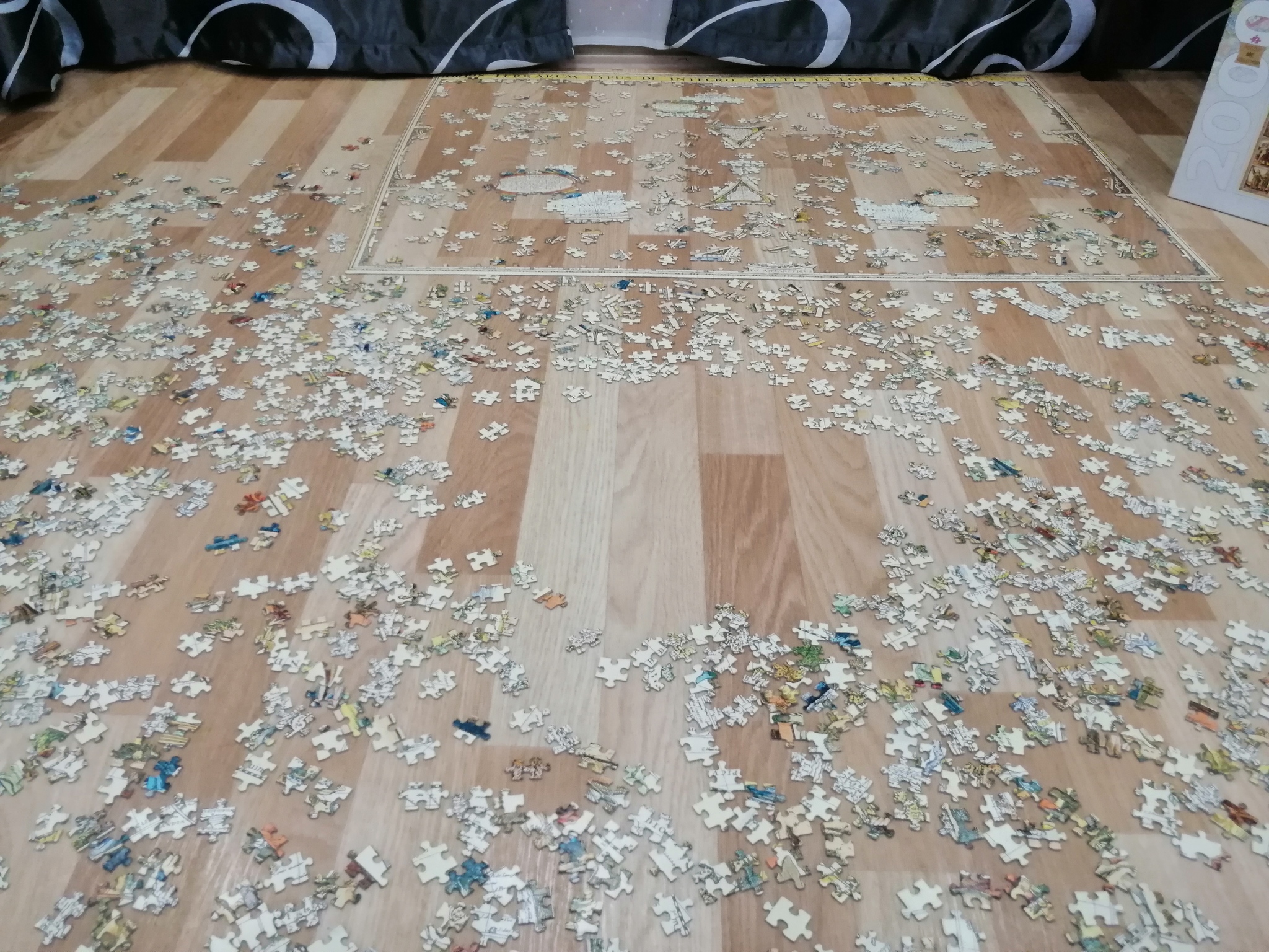 Puzzle 2000 pieces (but this is not accurate) - My, Puzzle, cat, Longpost