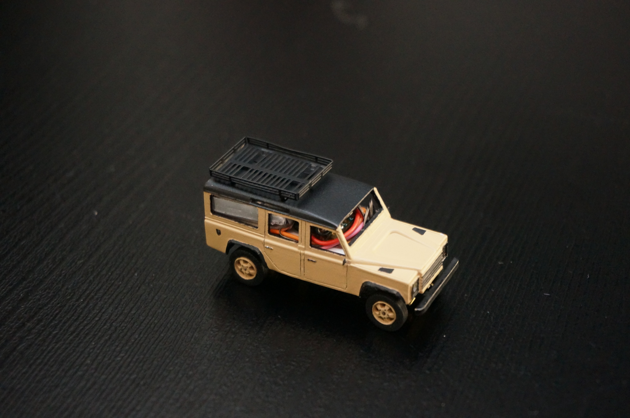 Внедорожник в масштабе 1:87. Land Rover Defender 110. Часть 2 - Моё, Радиоуправляемые модели, Радиоуправляемая машина, Длиннопост, Увлечение, Внедорожник, Масштабная модель, Рукоделие с процессом, Видео