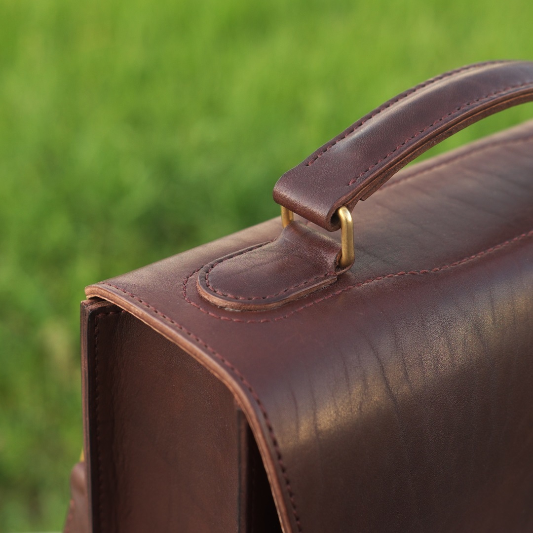 Bag-tablet made of yuft leather with lining - My, Tablet Bag, Russia leather, Longpost