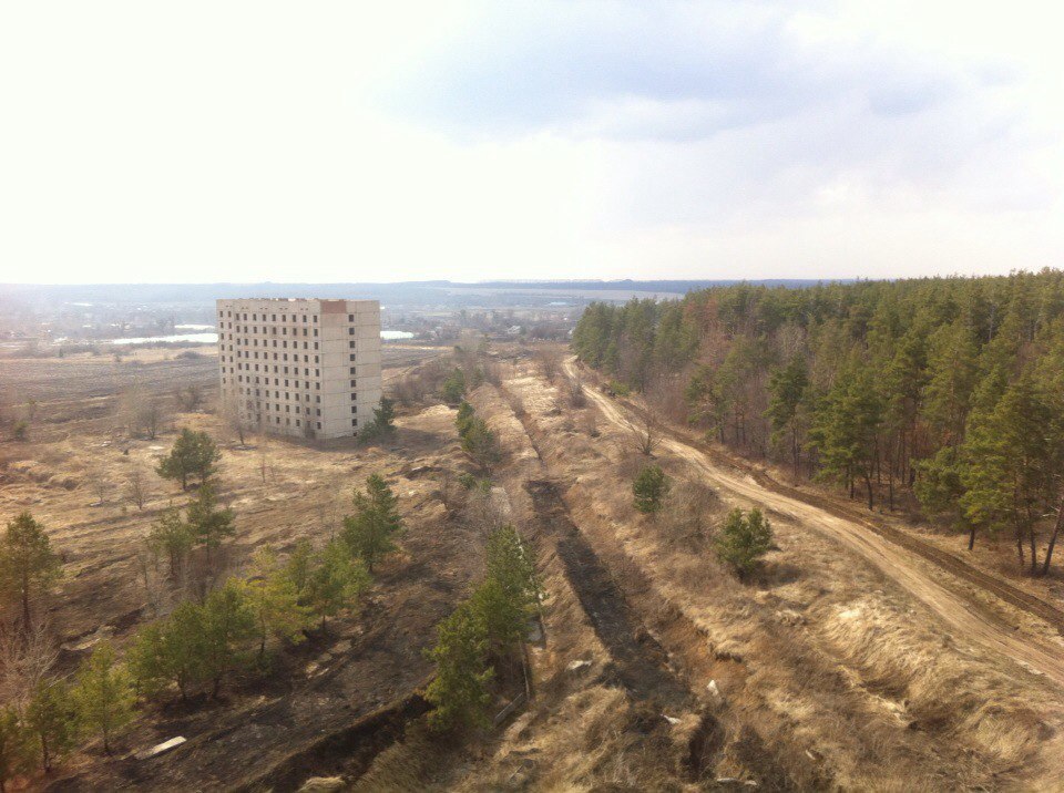 An unfinished town of nuclear workers in the village of Borki near Kharkov - My, Abandoned, nuclear power station, Sketch, Kharkov, Abandoned cities, Outskirts, Longpost