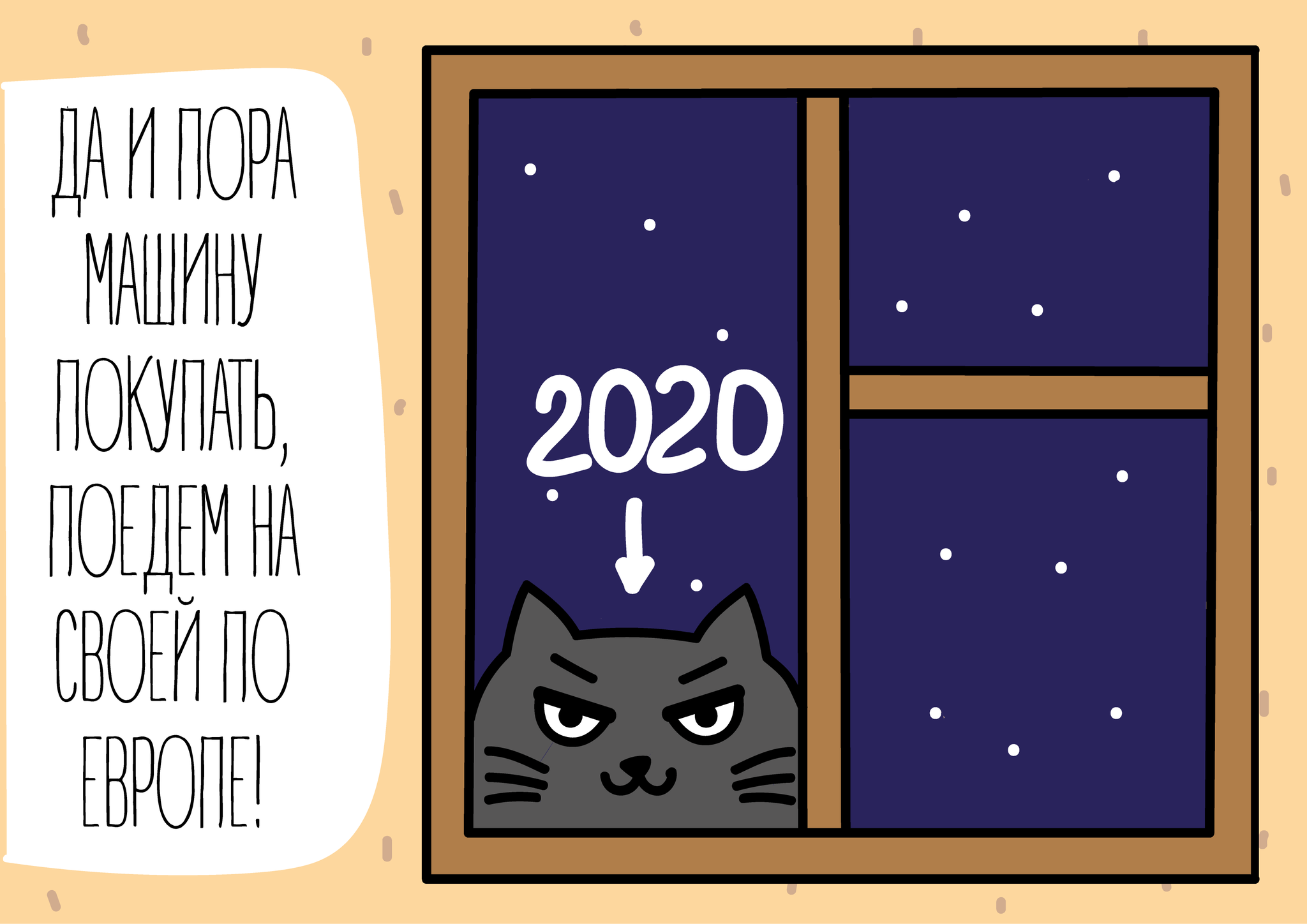 Our 2020 - My, Comics, cat, 2020, Longpost