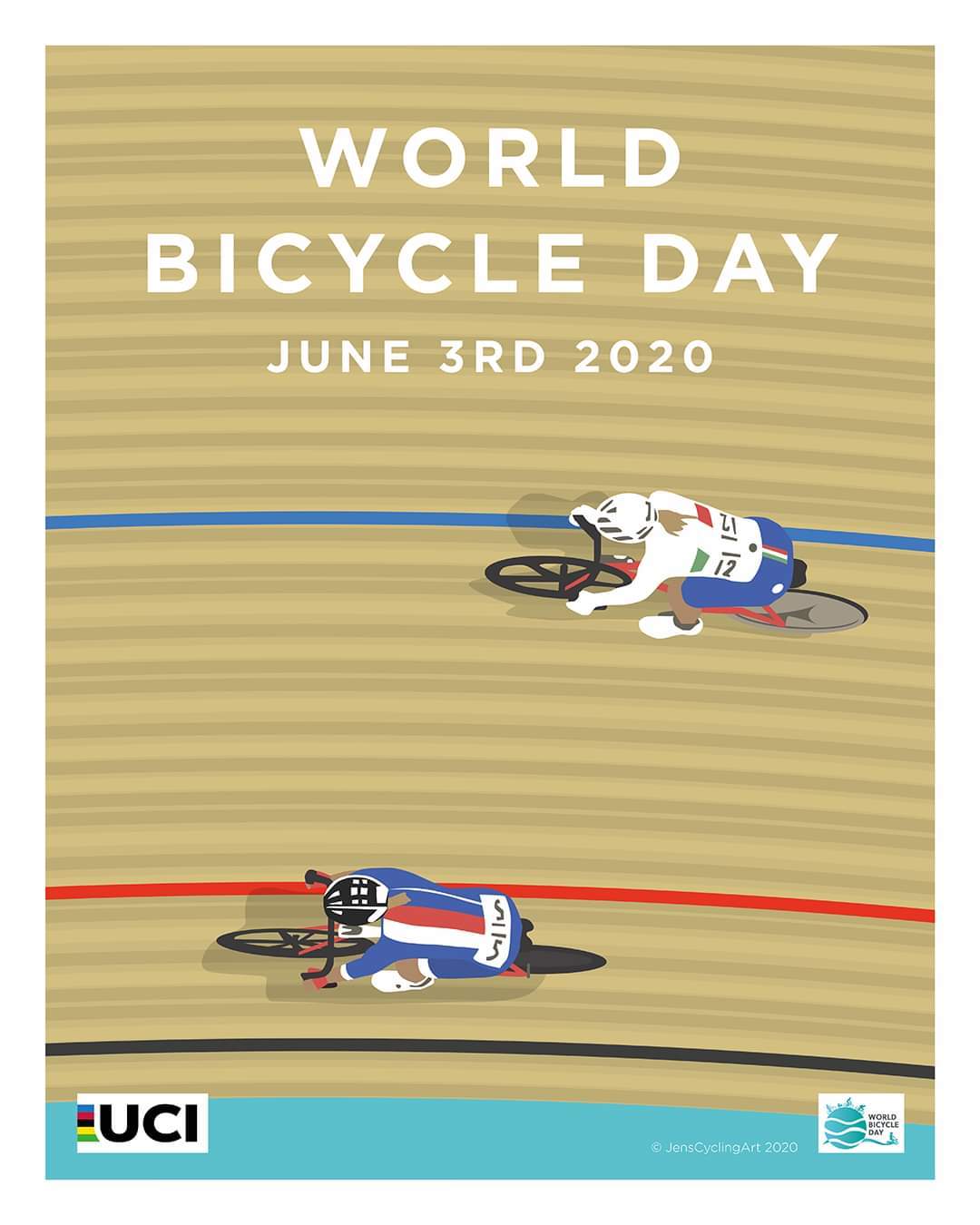 World Bicycle Day - A bike, Holidays, Poster, Longpost