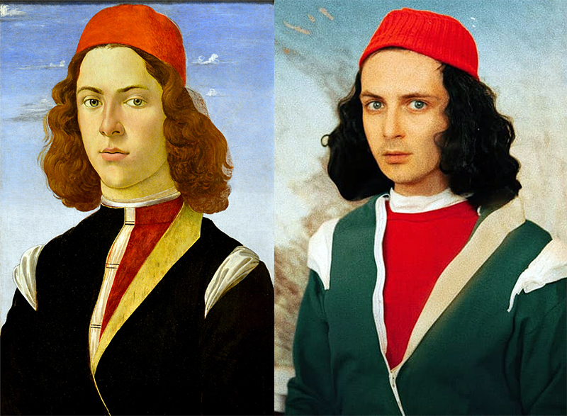 Portrait of a young man 2020 - Insulation, Painting, Youth, Painting, Sandro Botticelli, Portrait