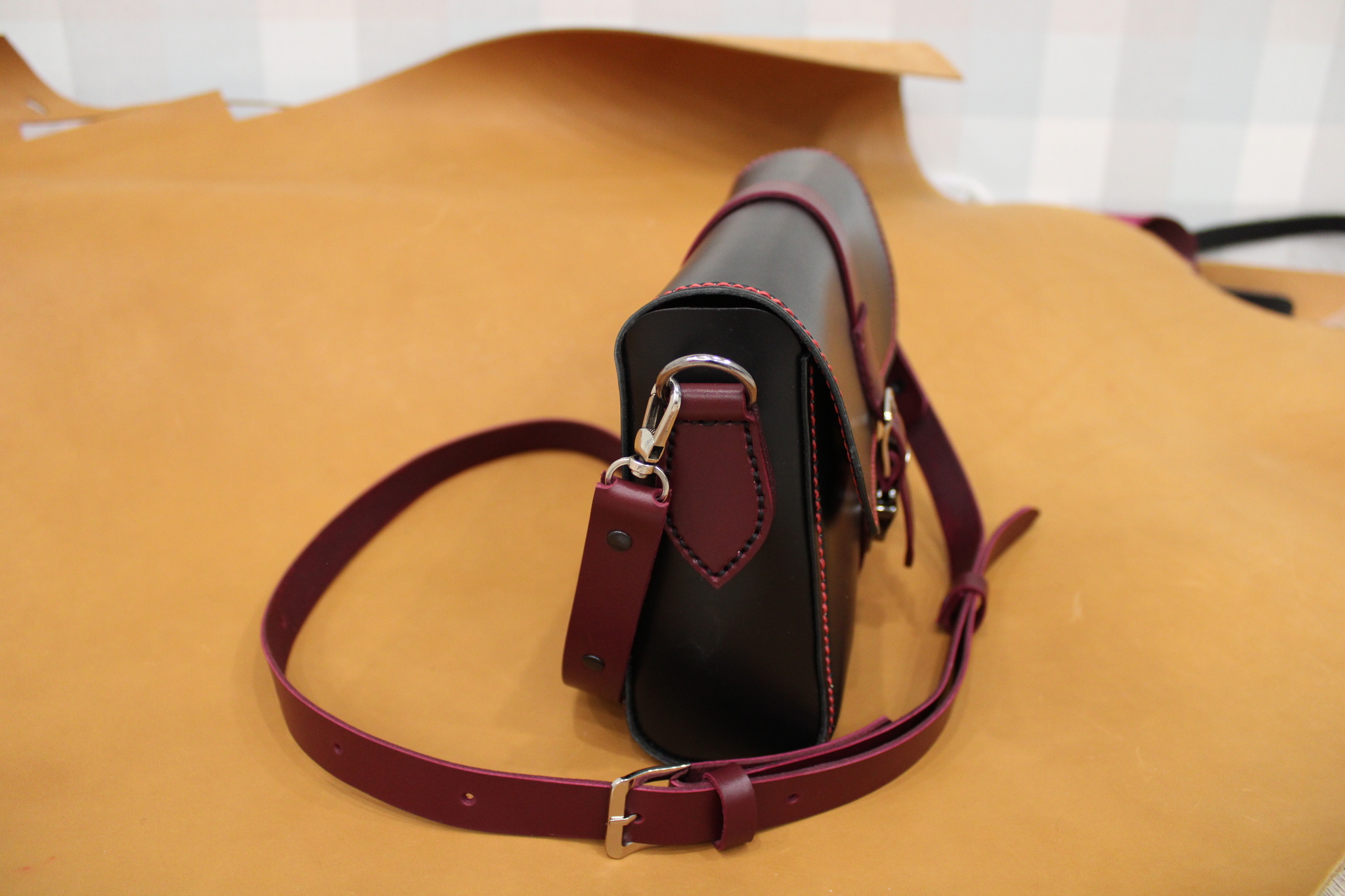 SumoShka - My, Leather, Natural leather, Lady's bag, Сумка, Handmade, With your own hands, Longpost, Leather products