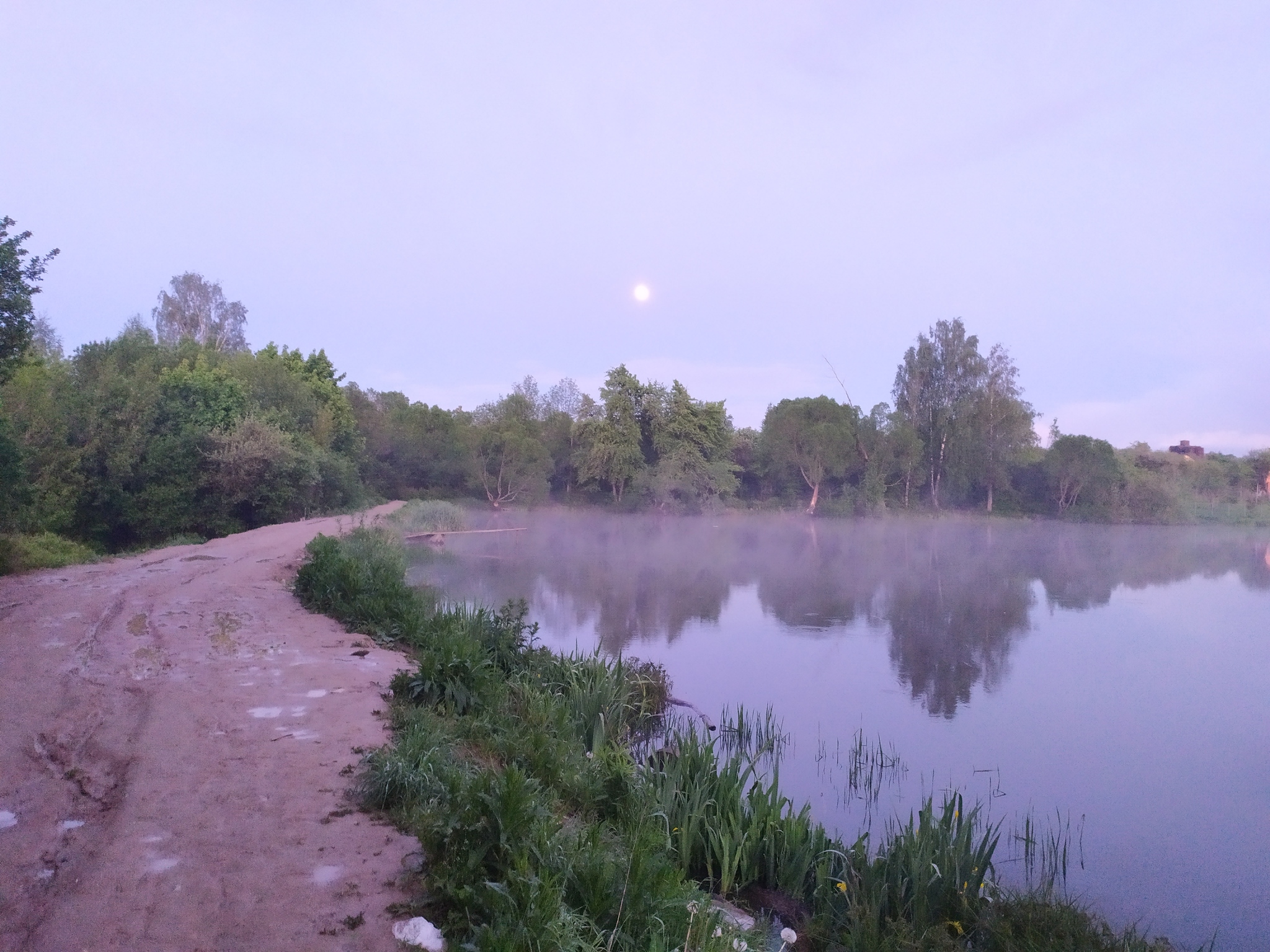 Evening fog over Smolensk Lake:3 - My, Smolensk, Lake, Fog, Longpost