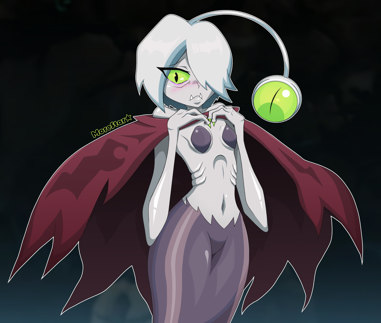 Shantae : Angler Fish Siren - My, Games, Shantae, Shantae half-genie Hero, Monster girl, Mermaid, Anglerfish, Anime, Longpost