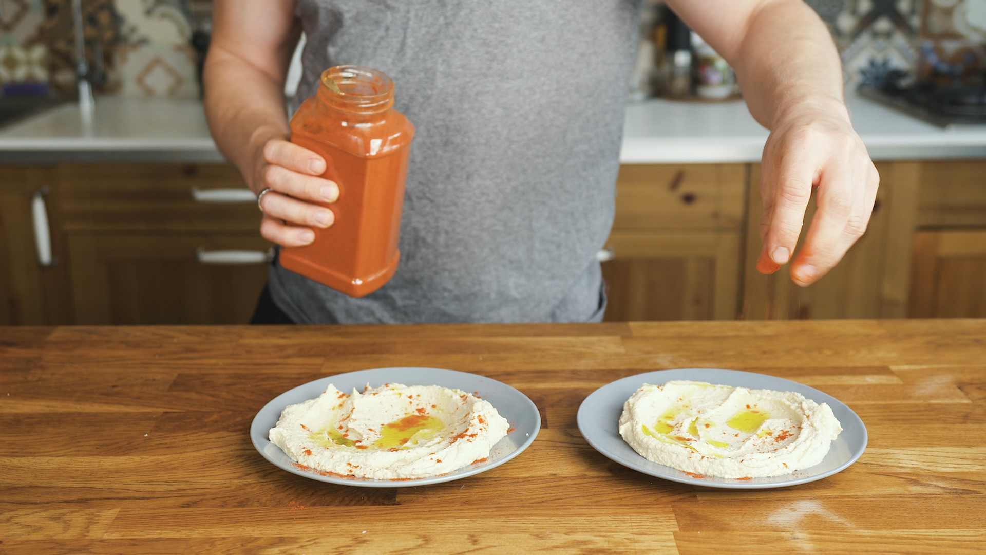 Simple hummus. Recipe from a can of chickpeas - My, Cooking, Men's cooking, Recipe, Video recipe, National cuisine, Hummus, Israel, Video, Longpost