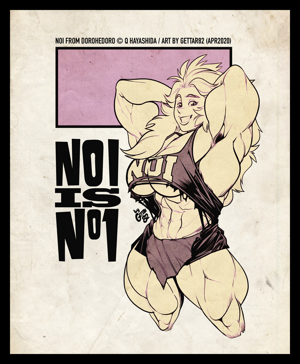 Noi from Dorohedoro - Gettar82, Strong girl, Sleep-Sleep, Noi, Dorohedoro, Anime art, Anime, Longpost