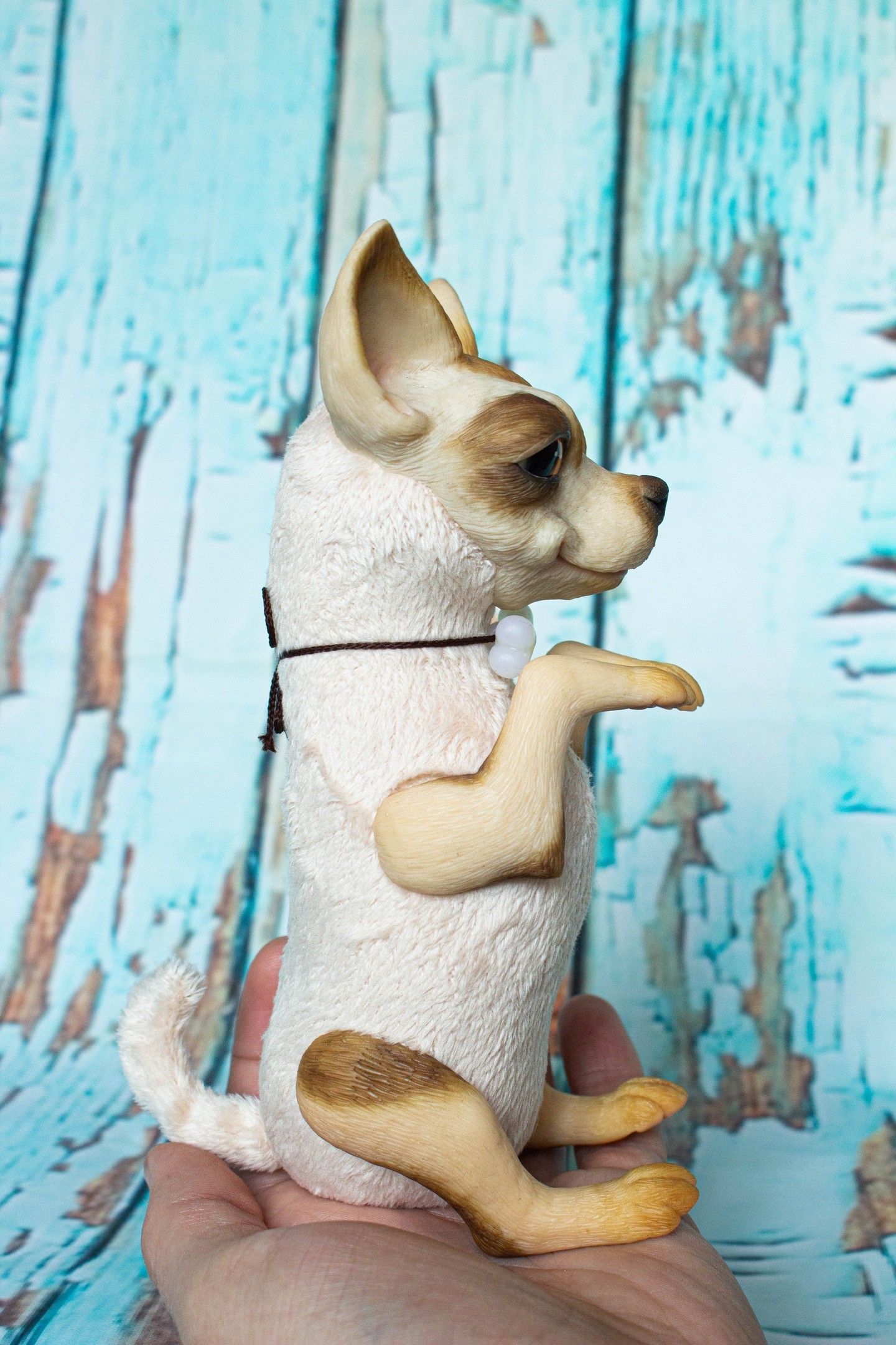 Chihuahua - My, Polymer clay, Needlework without process, Author's toy, Chihuahua, Dog, Longpost