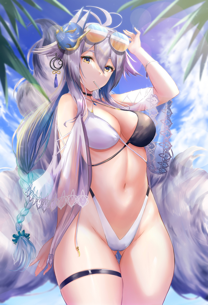 Tosa - NSFW, Anime, Art, Anime art, Erotic, Azur lane, Tosa, Breast, Swimsuit