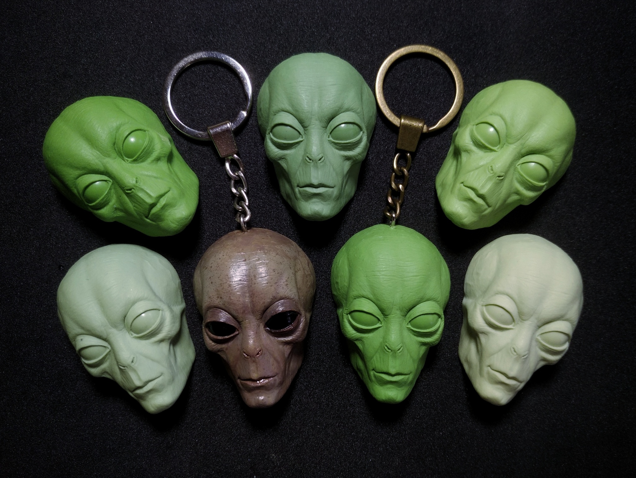 Alien MASYA - My, Aliens, Aliens, Keychain, Magnets, Souvenirs, Handmade, Halloween, Longpost, Needlework without process