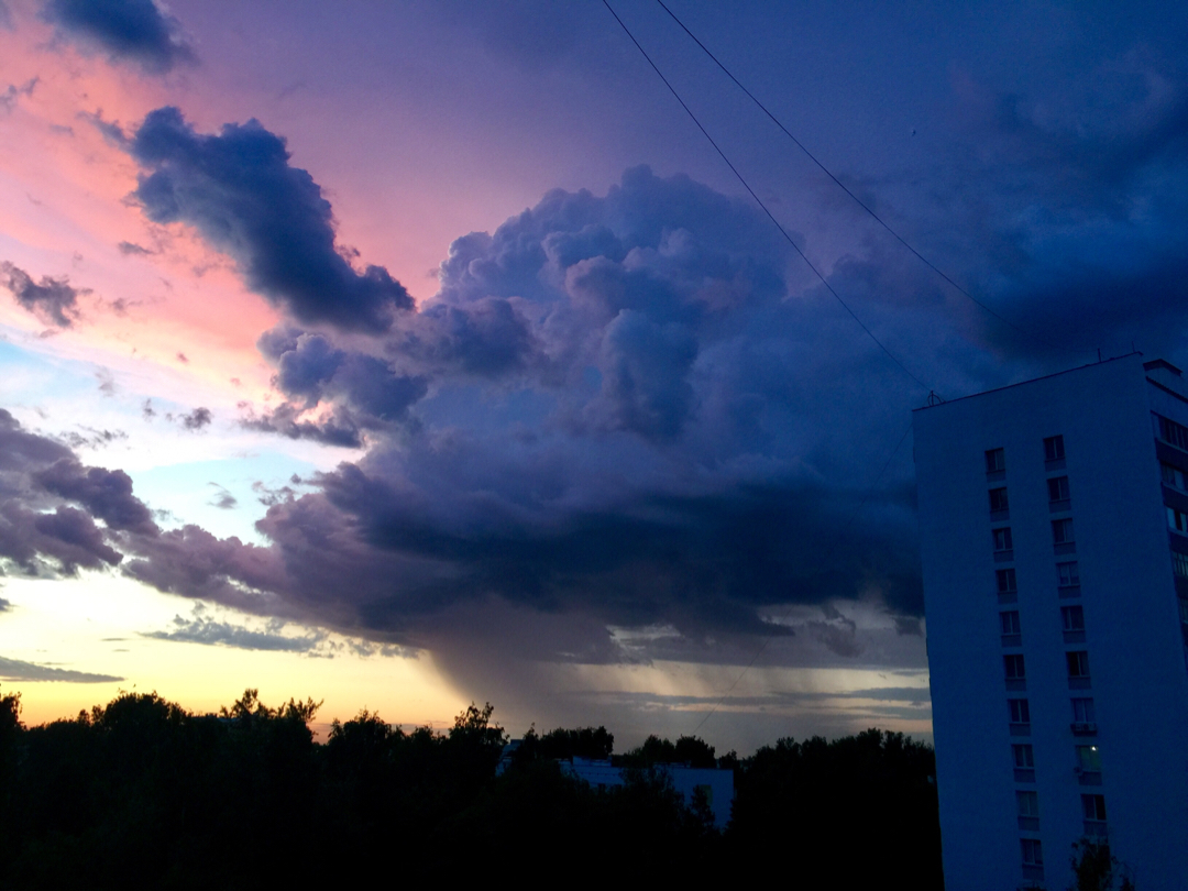 Passed by - My, Rain, The clouds, Naberezhnye Chelny, Photo on sneaker