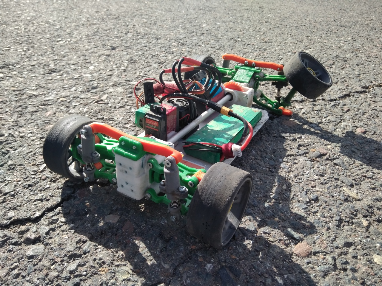 Radio-controlled chassis on free differentials Verena part 2 - My, 3D печать, Radio controlled models, With your own hands, Chassis, Radio-controlled car, Video, GIF, Longpost