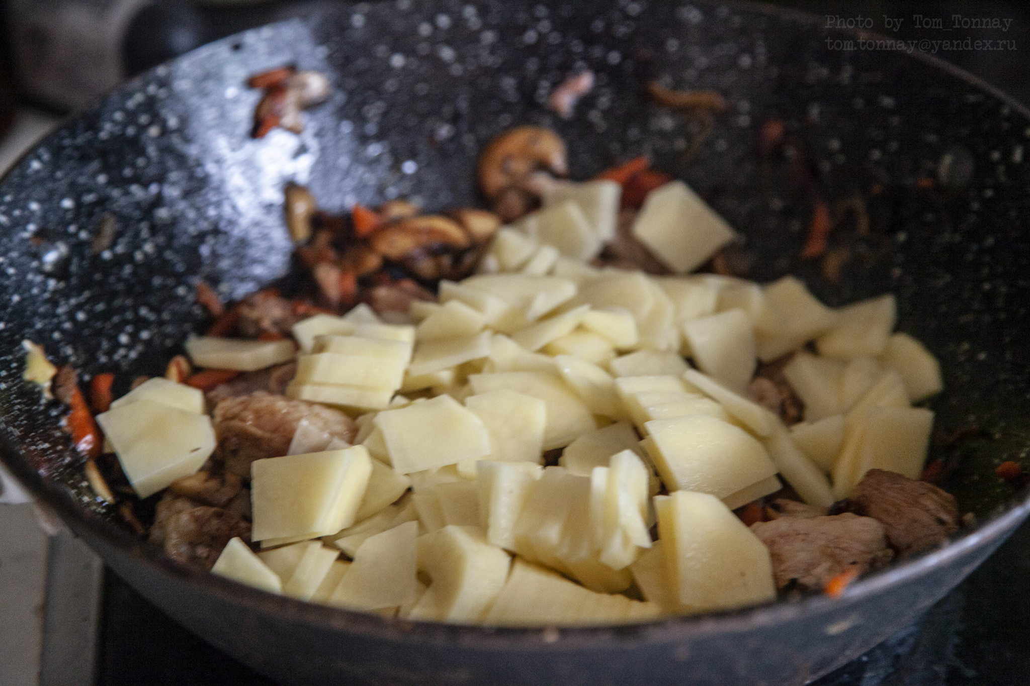 Meat stewed with vegetables, oyster sauce - My, Vegetables, Recipe, Cooking for the lazy, Meat, Braise, Preparation, Cooking, Longpost