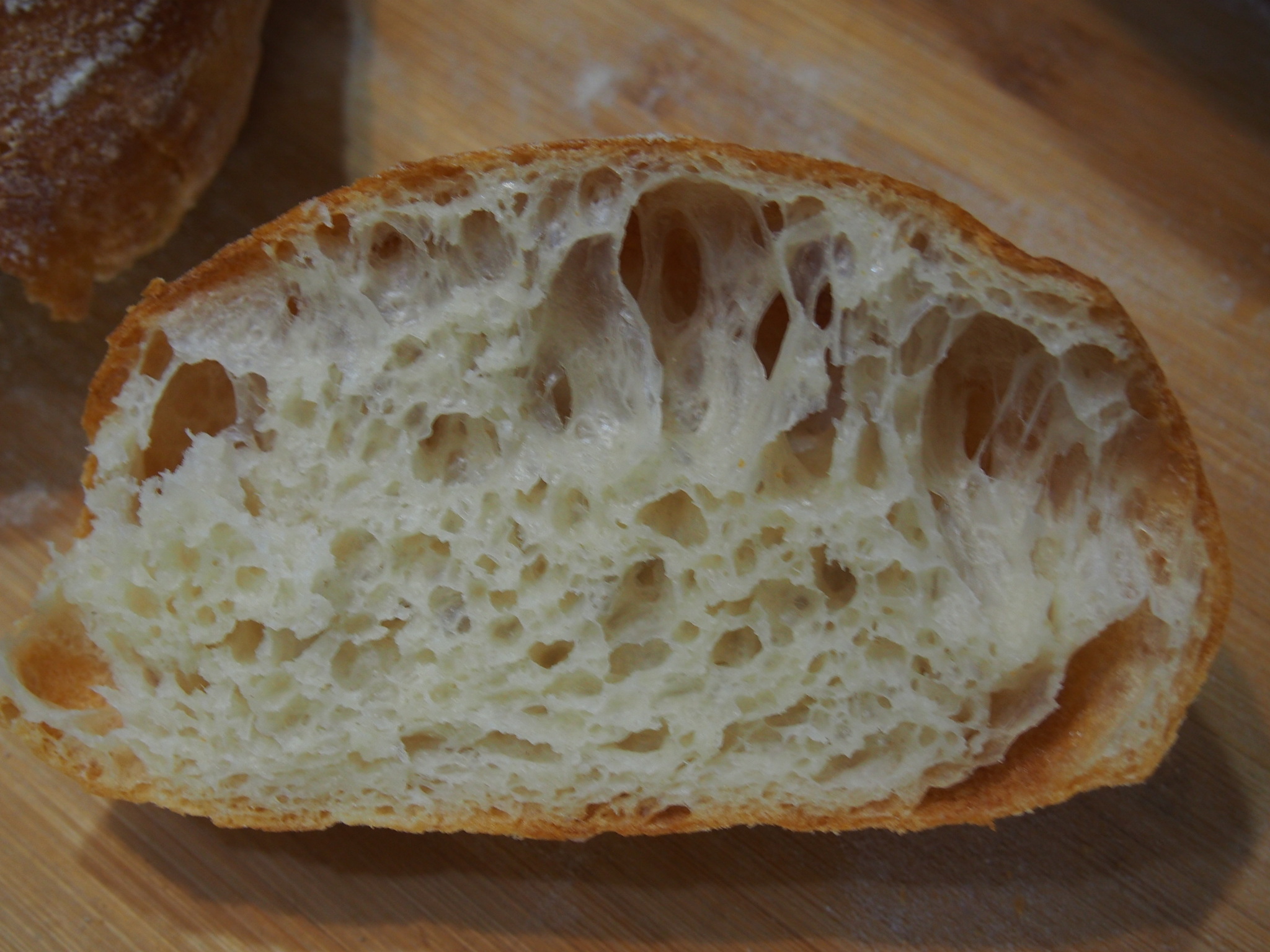 Baguette with long cold fermentation - My, Bread, Recipe, Craft, Video, Longpost, Bakery products, Baguette, Food, Cooking