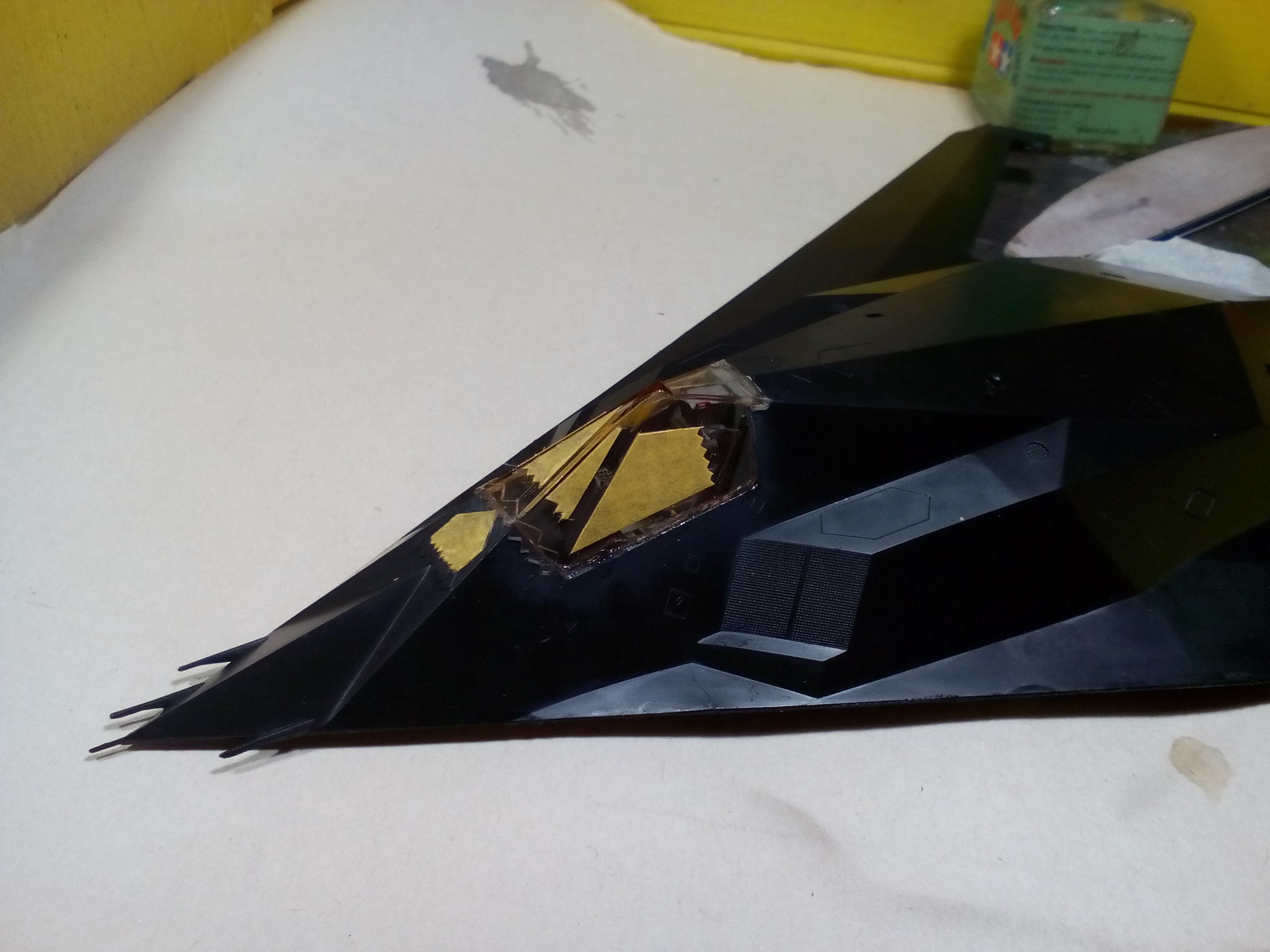 Lockheed F-117A Nighthawk, Modeler (Academy), 1/72. Assembly Notes - My, Stand modeling, Aircraft modeling, Prefabricated model, Assembly, Airbrushing, Stealth, f-117, Hobby, Longpost