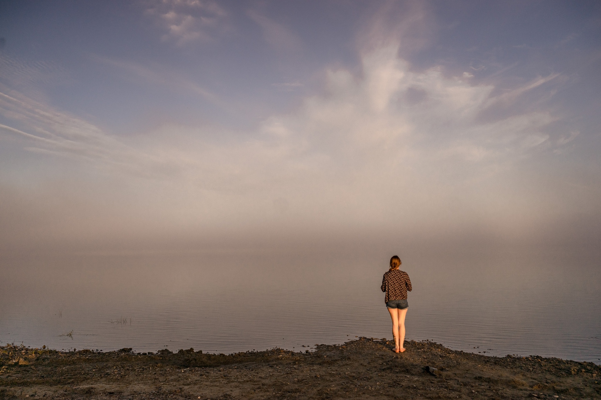 At dawn by the river - My, dawn, Fog, Nature, Morning, The photo, Tomsk, Longpost, River