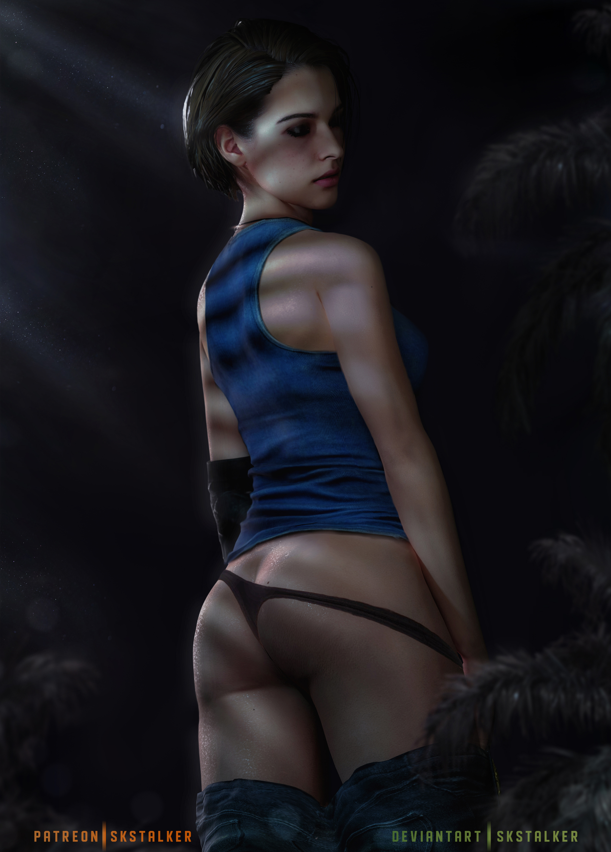 Jill Valentine - NSFW, Art, Girls, Games, Resident evil, Skstalker, Booty, Erotic, Jill valentine