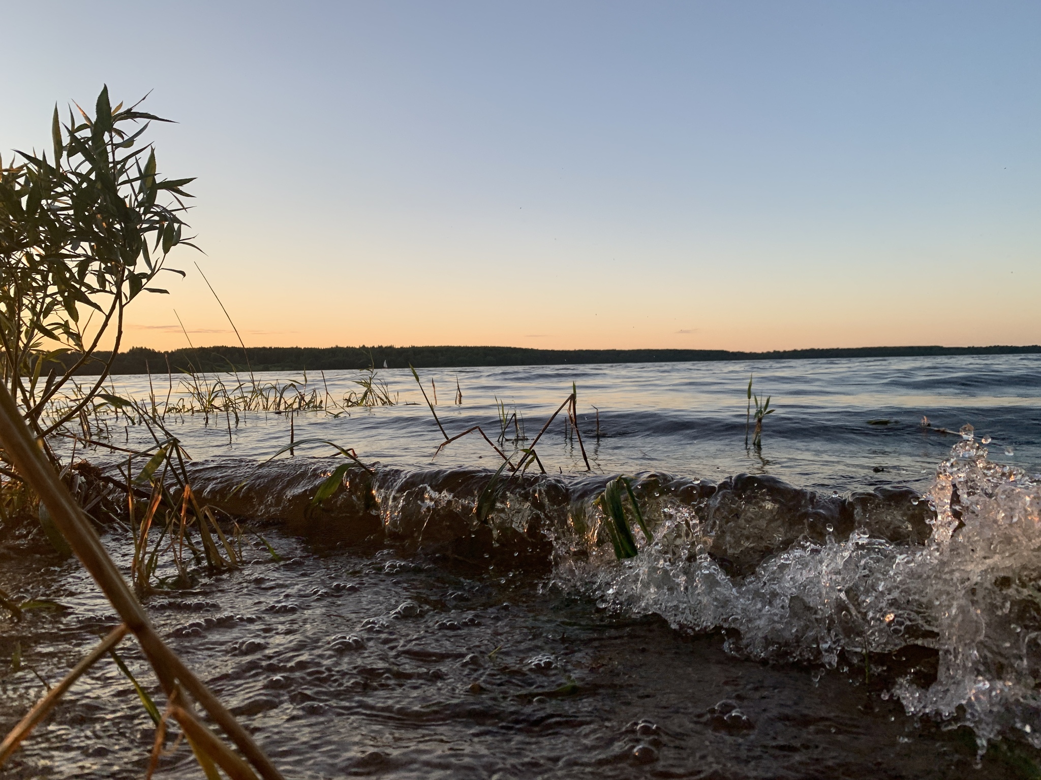 Sunset/dawn on the Volga - My, Nature, Longpost, Volga river